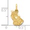10K Yellow Gold Praying Hands Charm Pendant Jewelry 16mm x 10mm